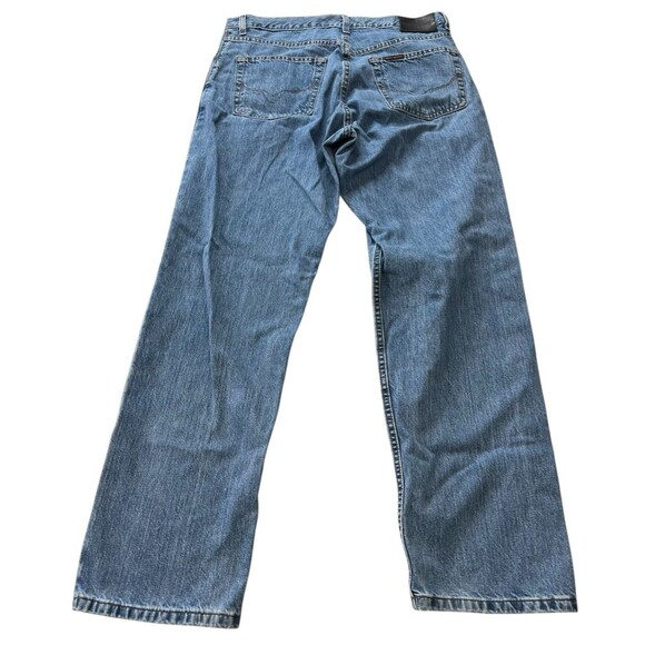 Harley Davidson Straight Leg Jeans Blue 5 Pocket Medium Wash Mens 36 x 32 - Picture 6 of 11